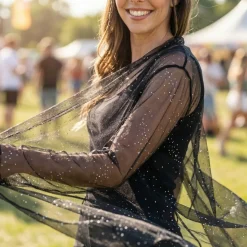Festival Sjal Sort