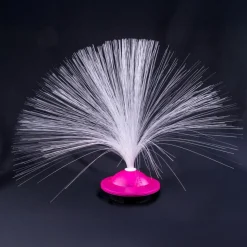 Fiberoptisk UFO-Lampe Lyserød