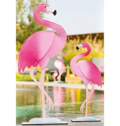 Filt Flamingo Dekoration Lyserød
