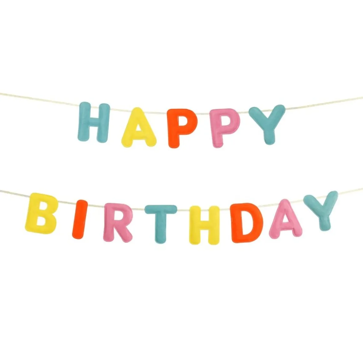 Filt Happy Birthday Guirlande Multi