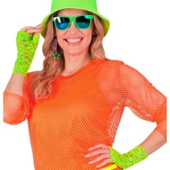 Fingerløse Blondehandsker Neon
