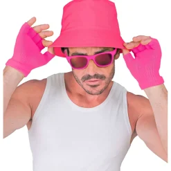 Fingerløse Handsker Neonpink