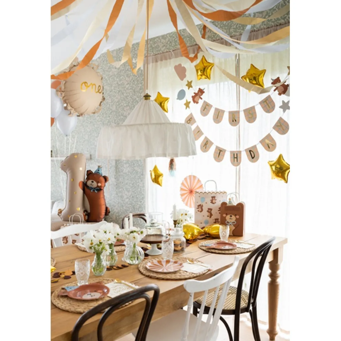 First Birthday Bamse Guirlande