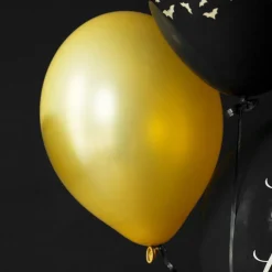 Flagermus Balloner Guld/Pastel Sort