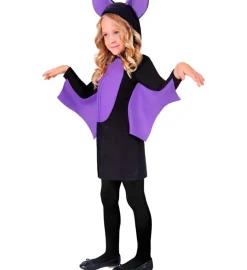 Flagermus Børnekostume Lilla