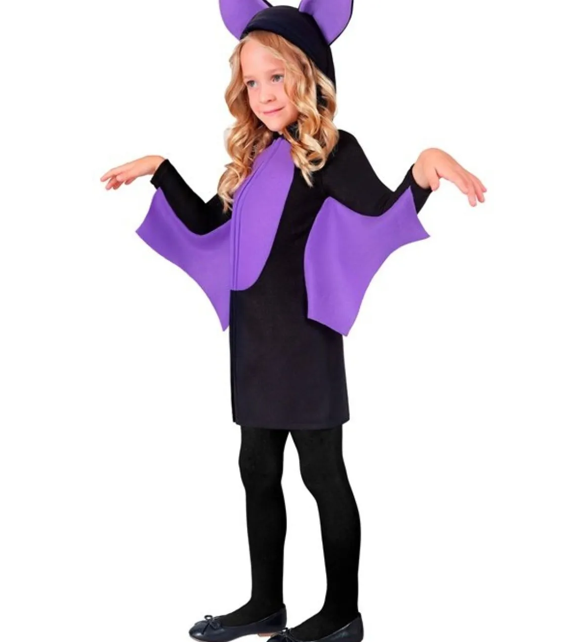 Flagermus Børnekostume Lilla