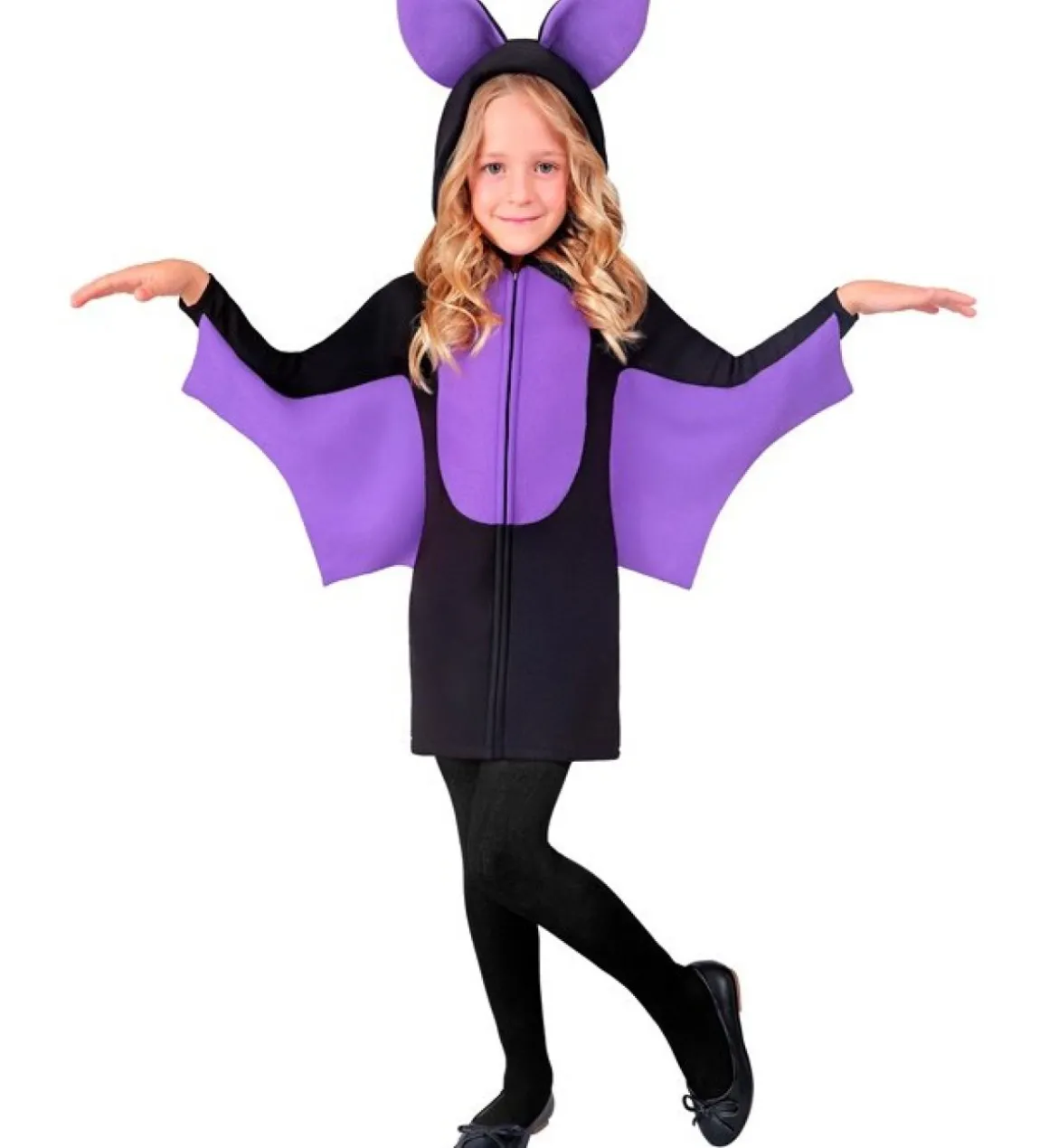 Flagermus Børnekostume Lilla