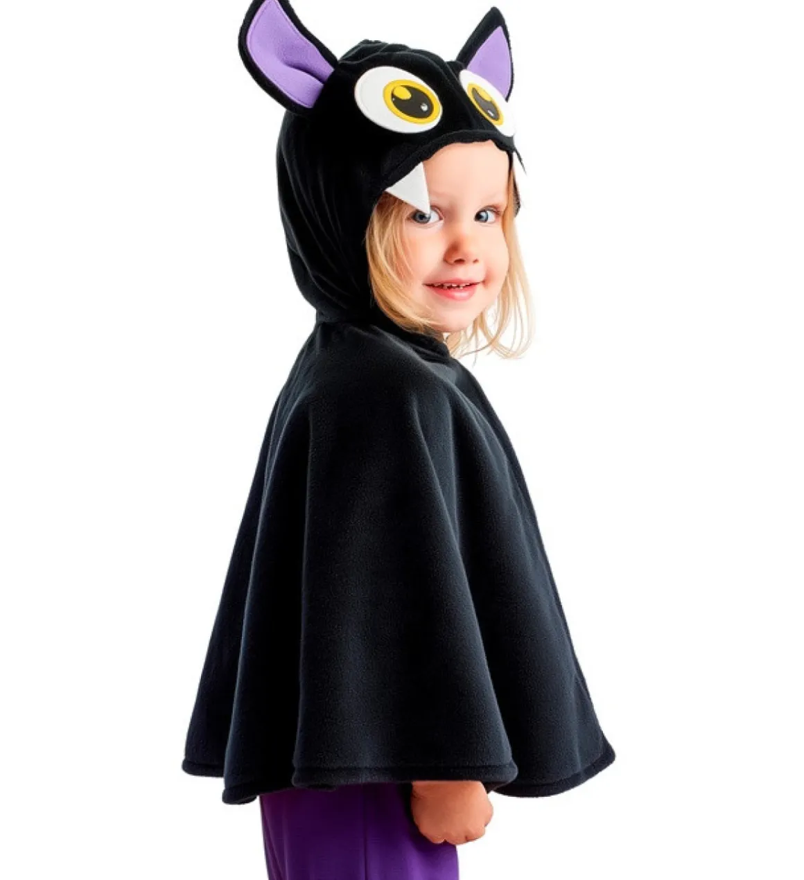 Flagermus Plys Poncho Børnekostume
