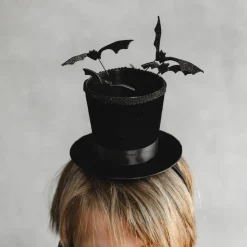 Flagermus Tophat Hårbøjle Sort