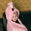 Flamingo Fleecetæppe