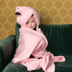Flamingo Fleecetæppe