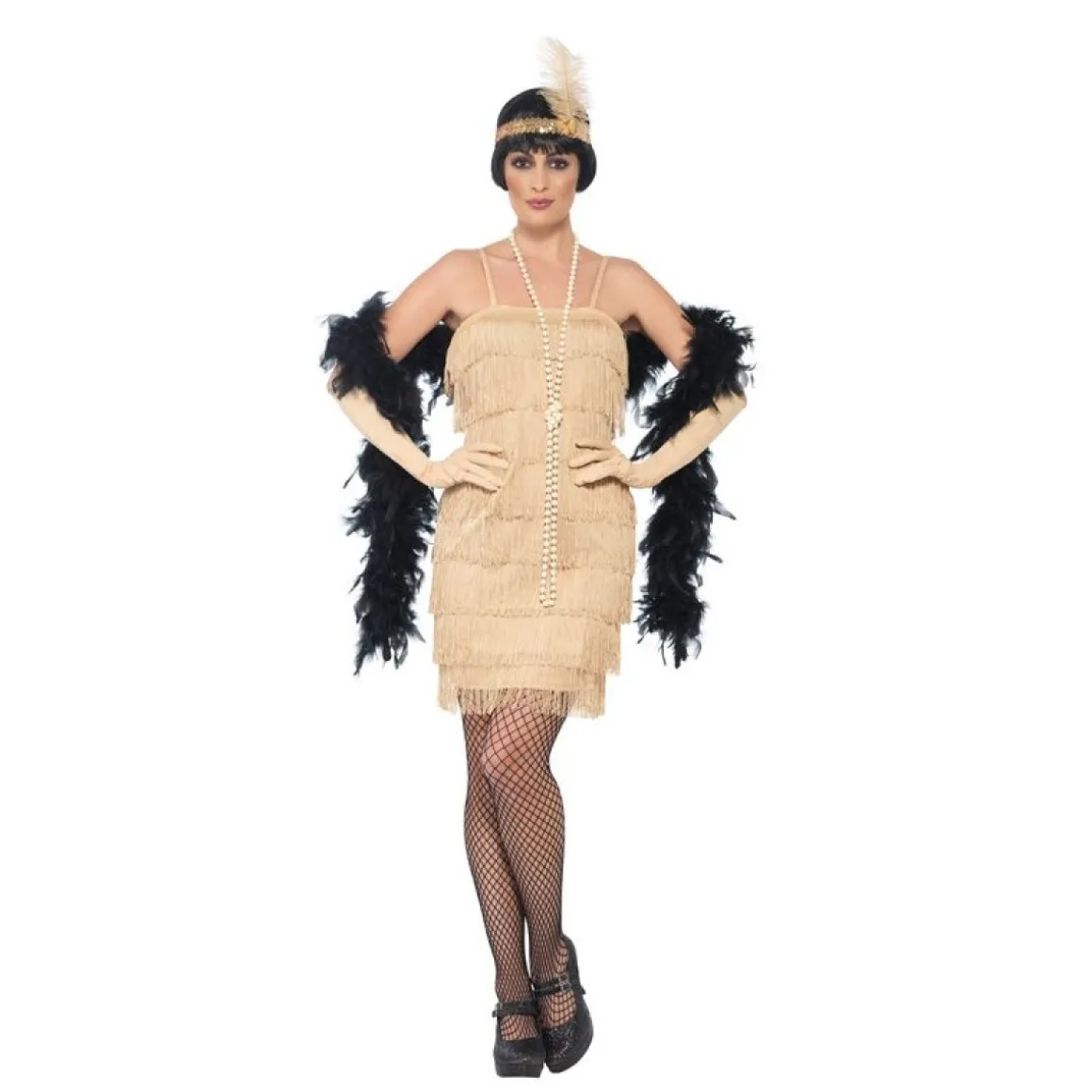 Flapper Kjole Guld