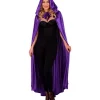 Fløjl Hættekappe Lilla