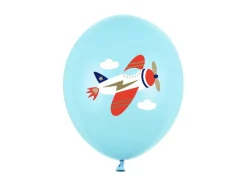 Flyvemaskine Balloner Lyseblå