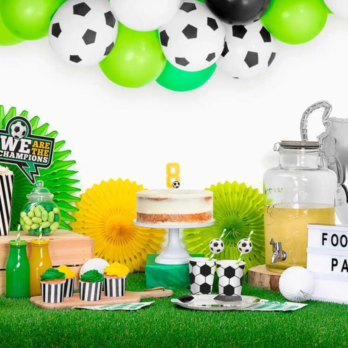Fodbold Papkrus Sort/Hvid