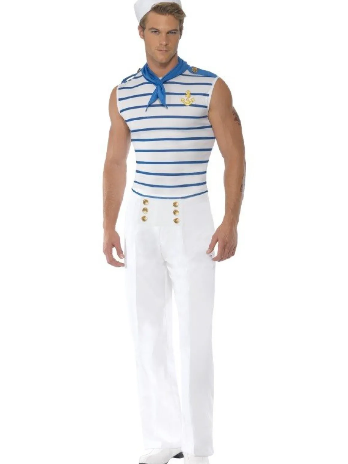Fransk Sømand Kostume