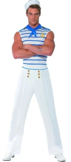 Fransk Sømand Kostume