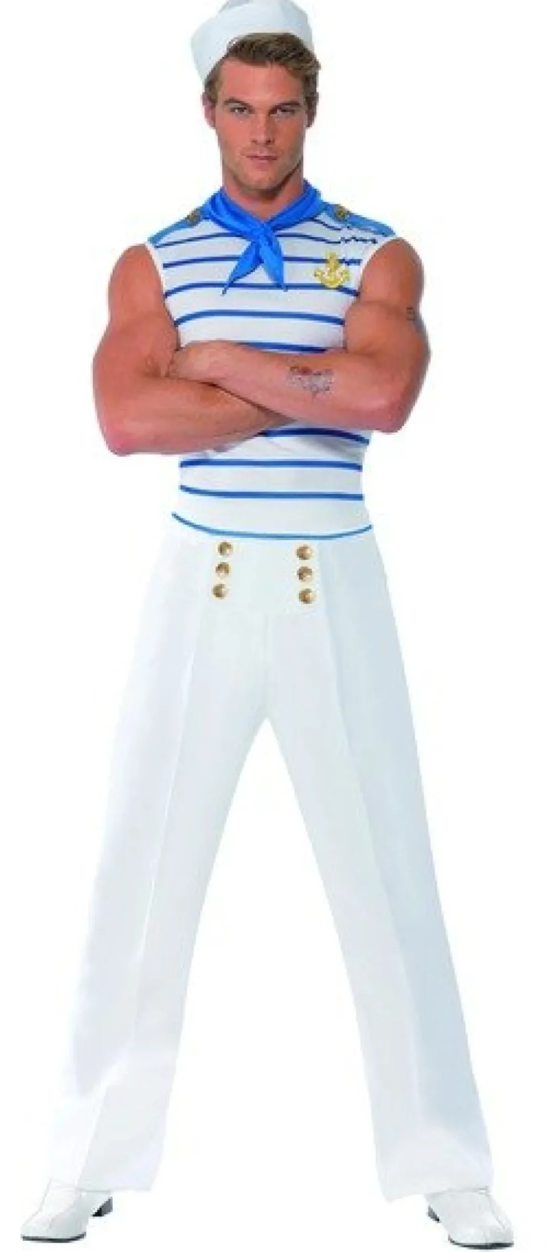 Fransk Sømand Kostume