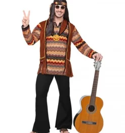 Fredfyldt Hippiemand Kostume