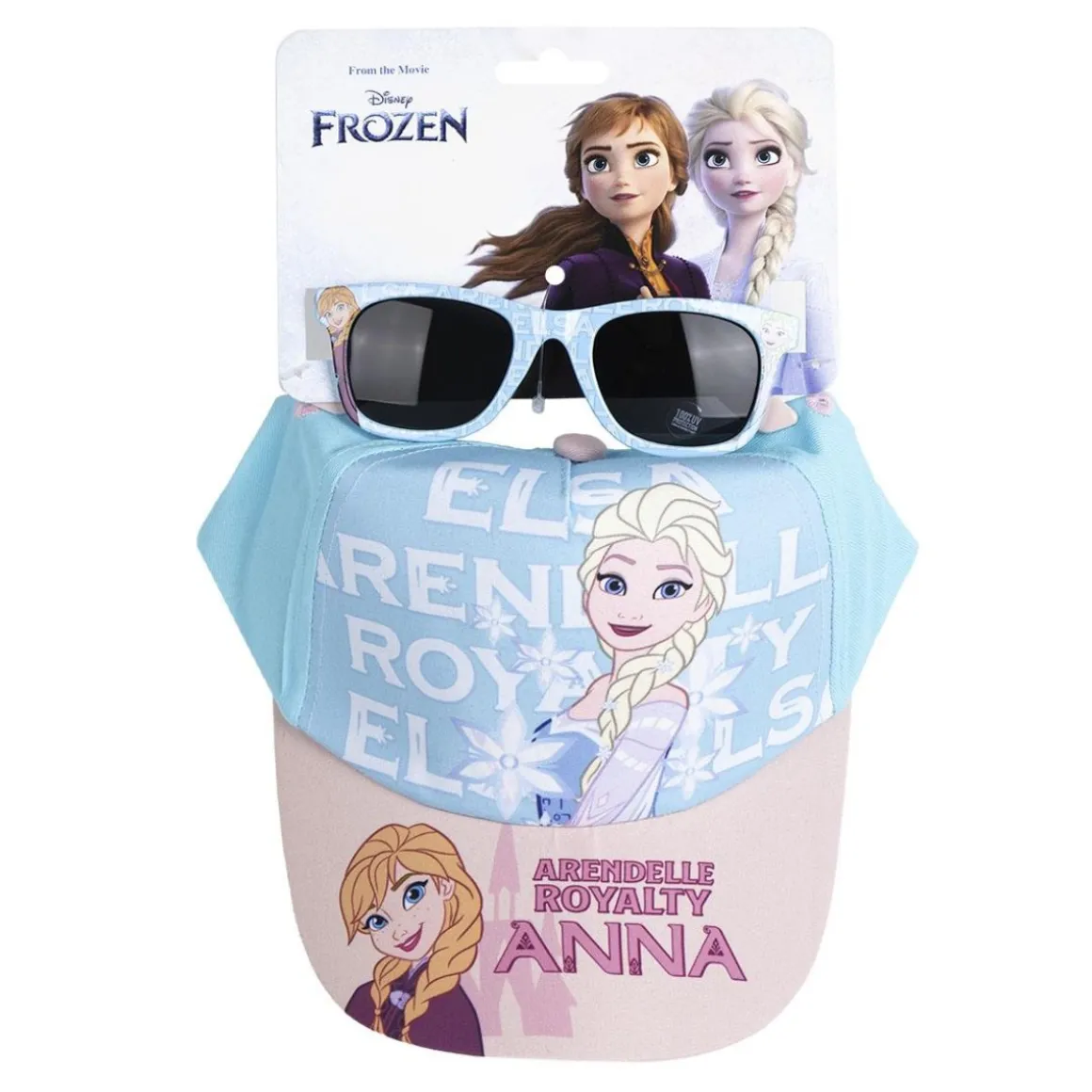 Frozen® Anna & Elsa Kasket & Solbriller Lyseblå/Lyserød