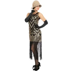 Frynset Glamour Charlestonkjole