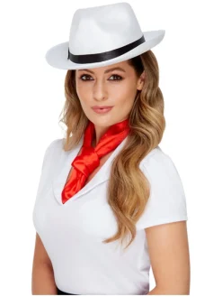 Gangsterhat Hvid