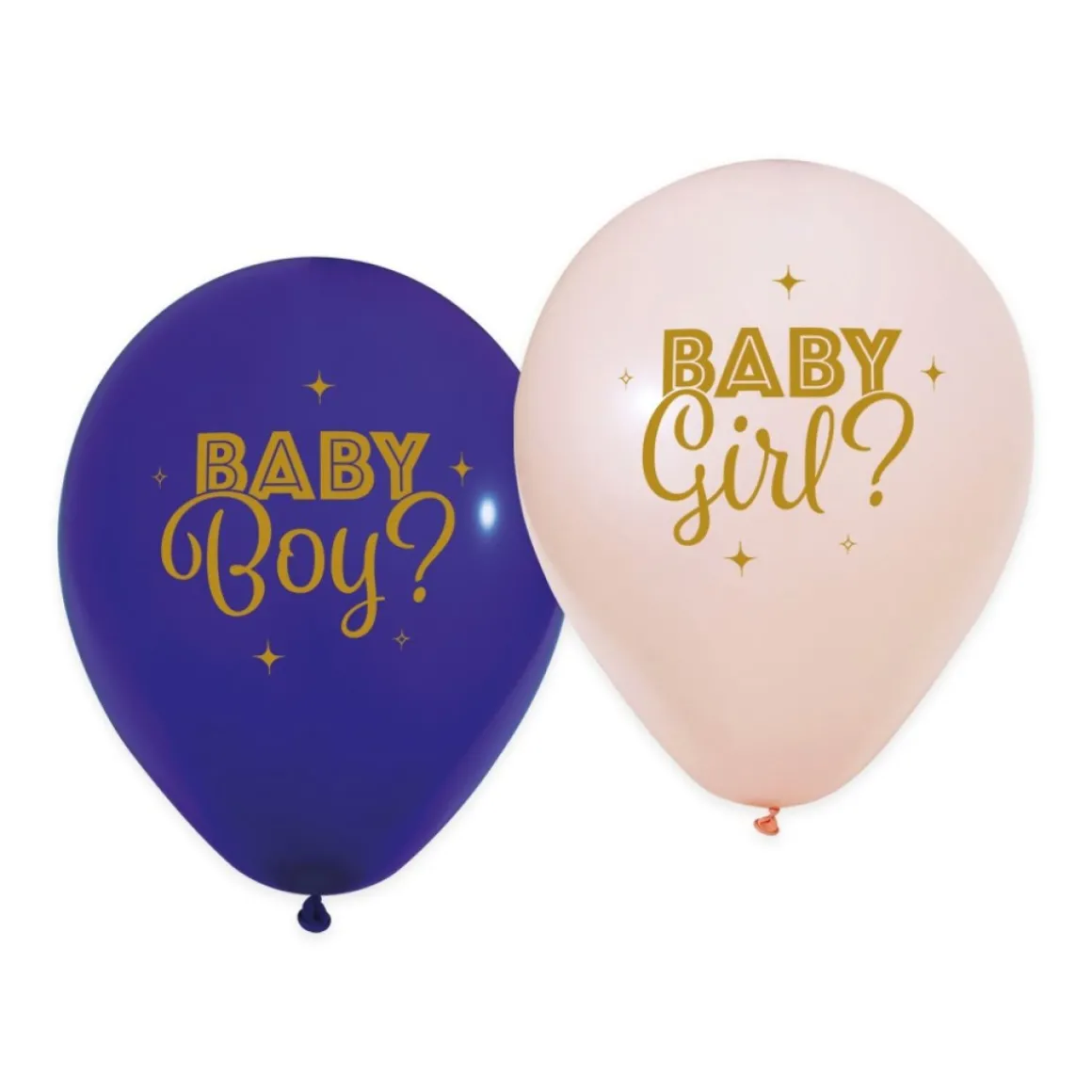 Gender Reveal Latexballoner Blå/Lyserød