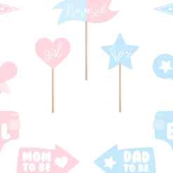 Gender Reveal Selfie Props