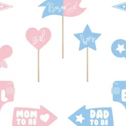 Gender Reveal Selfie Props