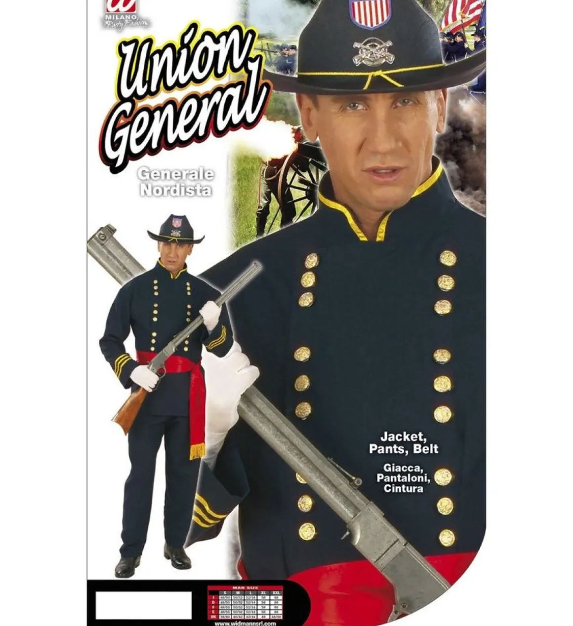 General fra Borgerkrigen Kostume