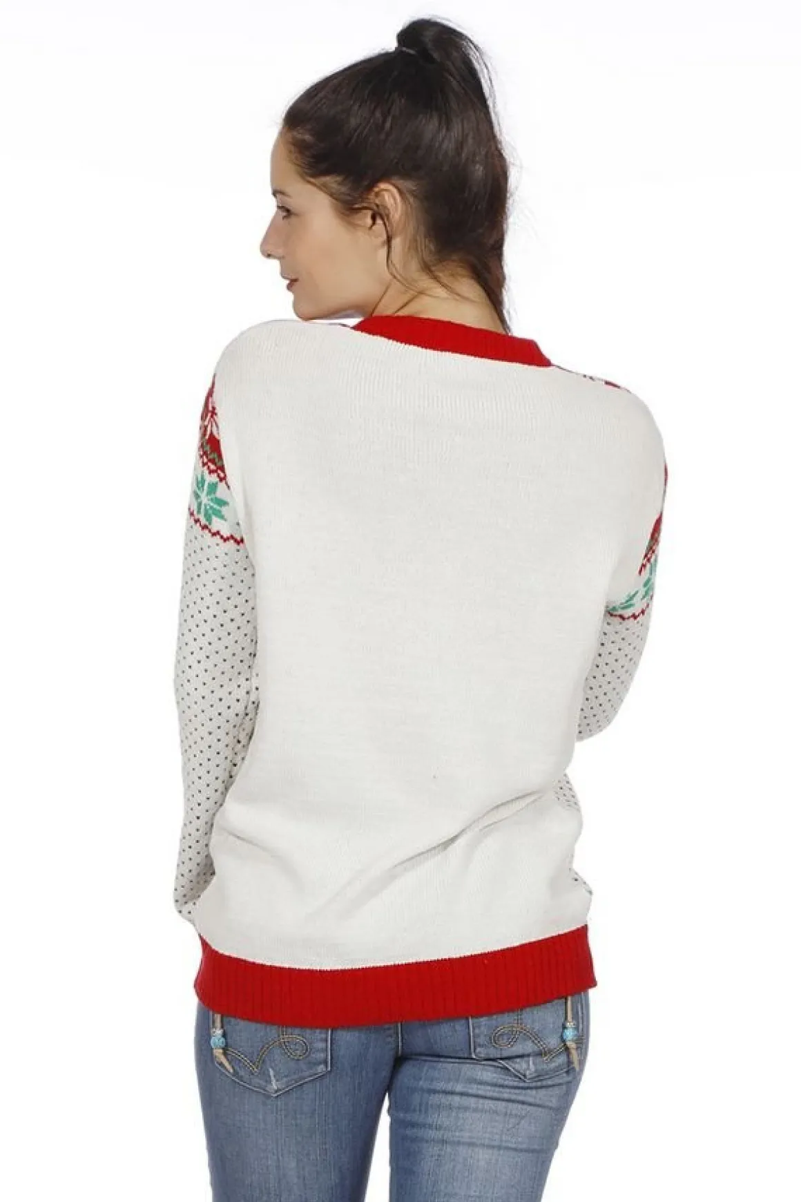 Gevir Julesweater Hvid