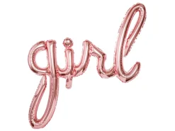 Girl Folieballon Rosaguld