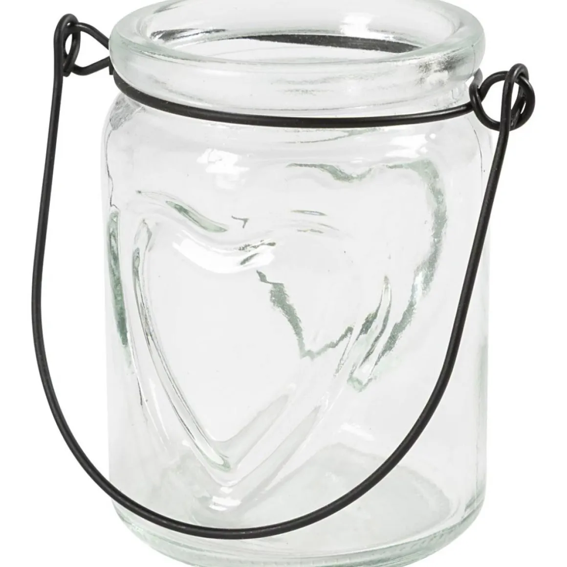 Glas Lanterner Med Hjerte Relief