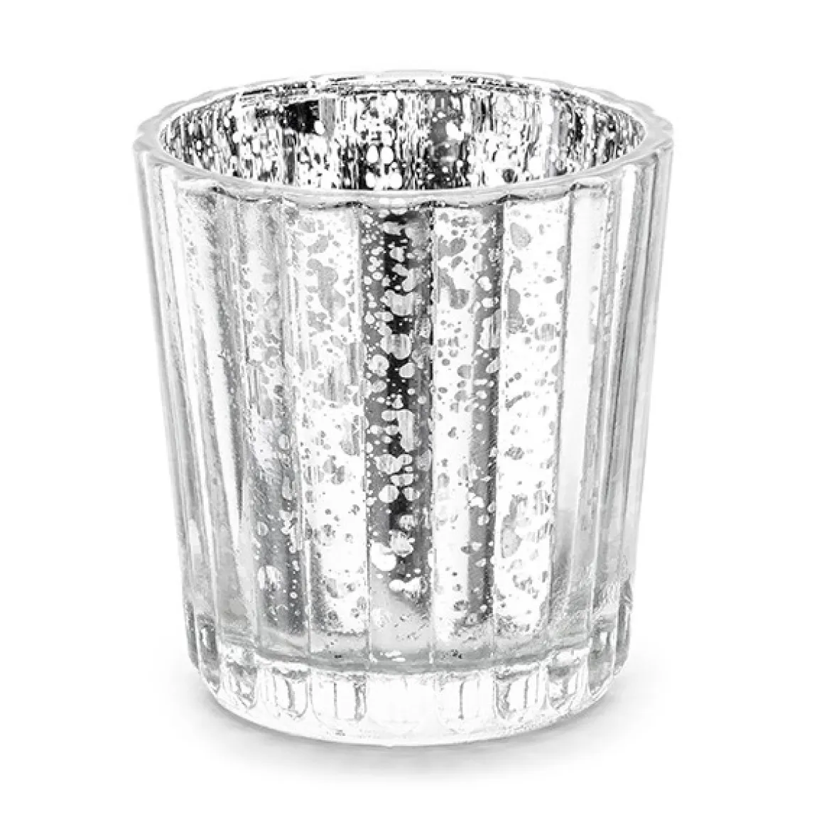Glas Fyrfadsstage Sølv