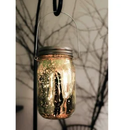 Glaslanterne Med LED Champagne
