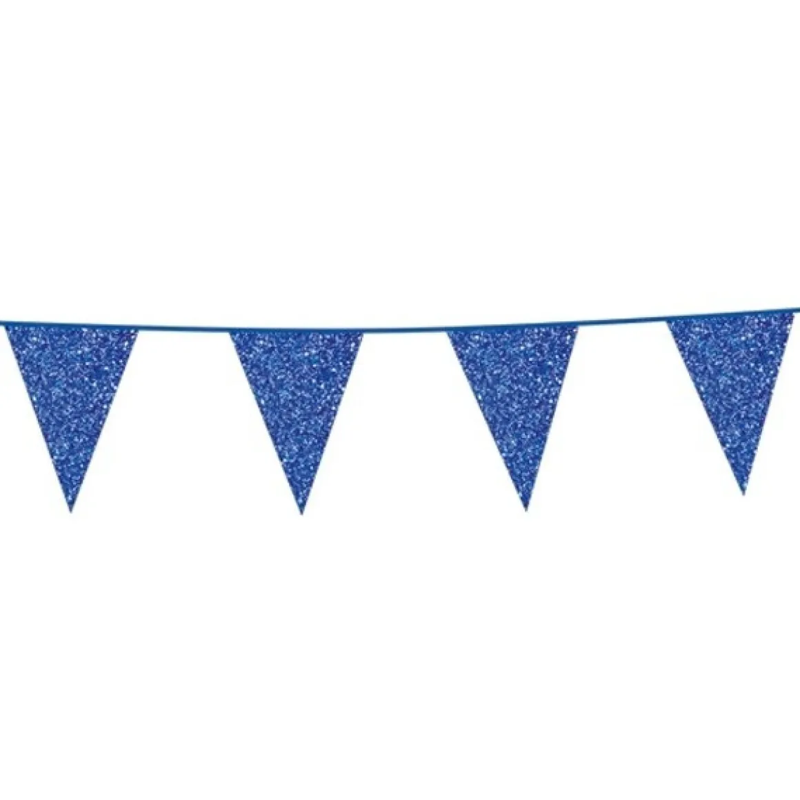 Glimmer Flagguirlande Blå