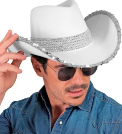Glimmer Cowboyhat Hvid
