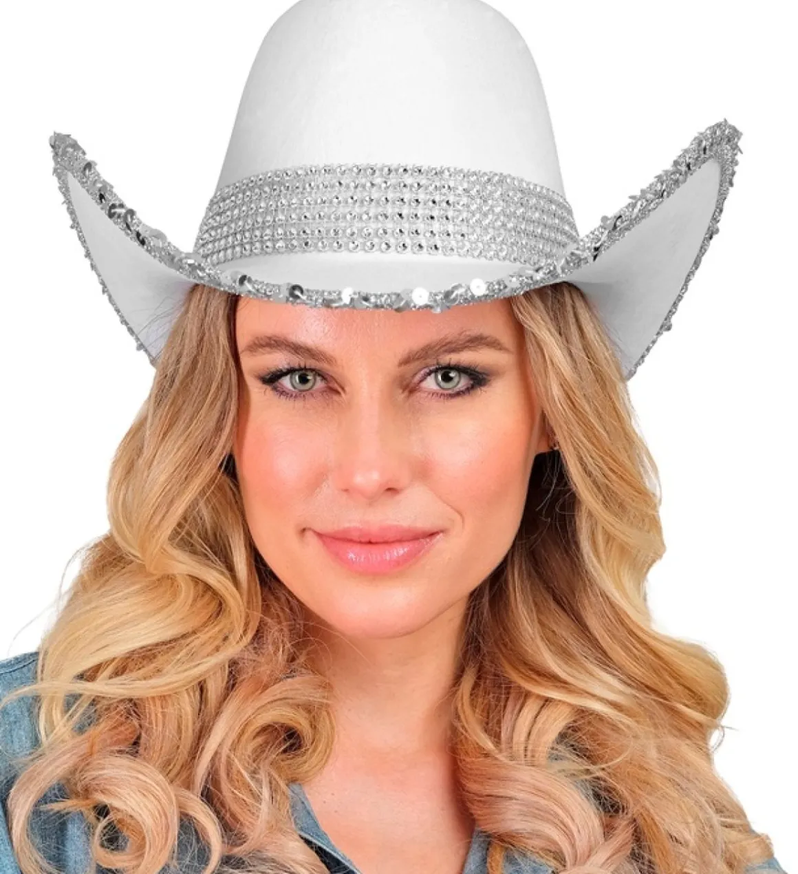 Glimmer Cowboyhat Hvid
