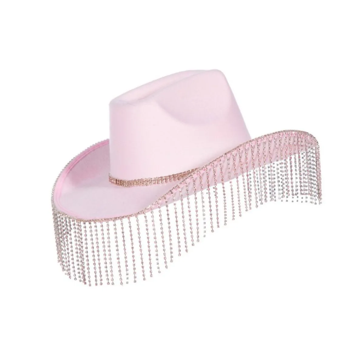 Glimmer Cowboyhat Lyserød