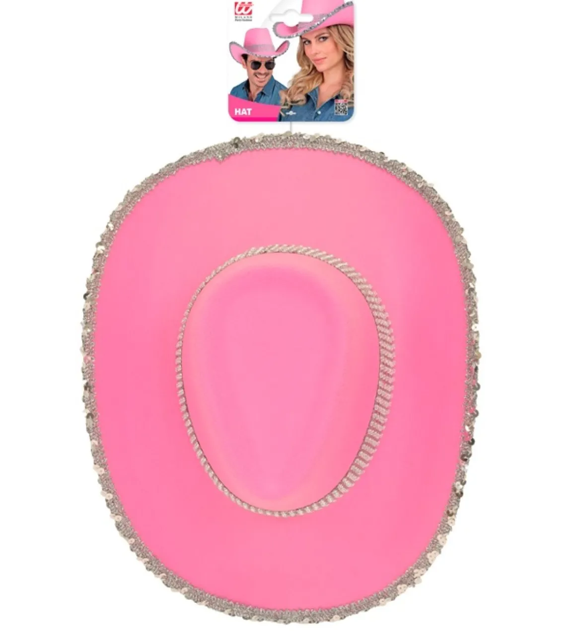 Glimmer Cowboyhat Lyserød