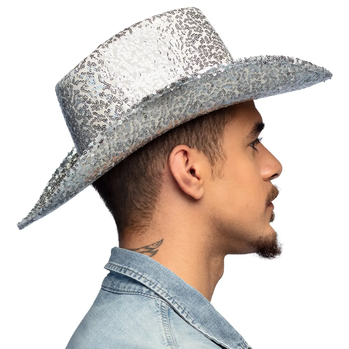 Glimmer Cowboyhat Sølv