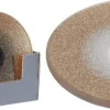 Glitter Dekorativ Glastallerken Guld