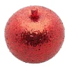Glitter Æble Julepynt Rød