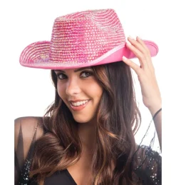 Glitter Cowboyhat Rosa