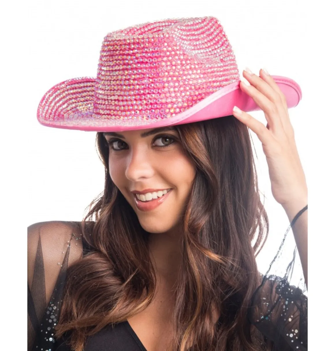 Glitter Cowboyhat Rosa