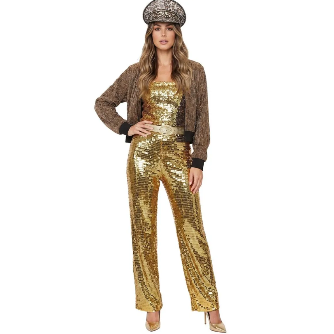 Glitterjakke Guld