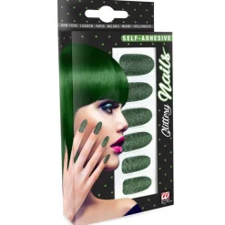 Glitter Negle Grøn Smaragd