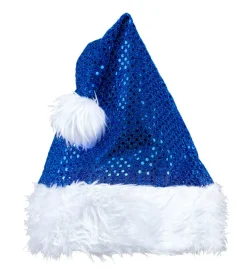 Glitter Nissehue Blå