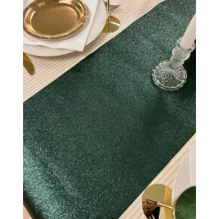 Glitter Premium Bordløber Fyrretræsgrøn