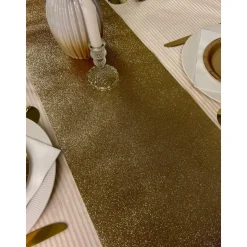 Glitter Premium Bordløber Guld